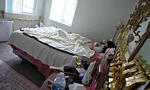 petite brunette roommate jane wilde rides cock desperately to cum and ease headache with lev lieben