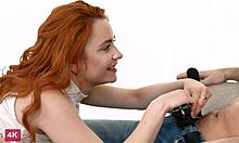 check out nansy getting her tight ginger ass pounded by bf's huge dick