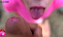 Girlfriend Begs for My Thick Cum Load Deep in Her Throat During Forest Blowjob!!