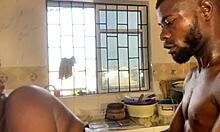 My ex shows up FAT COCK SLAMMING me in the kitchen