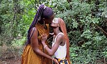 BIG ASS EBONY LESBIANS Lick Wet PUSSY Doggystyle in Homemade Tape!