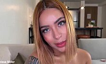 Step-sis's best friend acts innocent but begs me to shove it all in her ass!