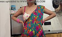 Indian Step Mom Deepthroats Horny Son in Kitchen Dirty Hindi Talk