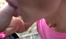 Girlfriend Begs for My Thick Cum Load Deep in Her Throat During Forest Blowjob!!