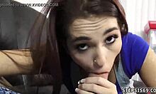 Petite Dakota's Tiny Ass Takes Huge Anal Dildo