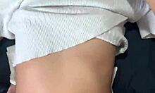 Beautiful Petite Thai Teen Fucked by Big White Cock Missionary Creampie