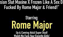 asian slut maxine x fucked frozen like sex doll by rome major's monster bbc