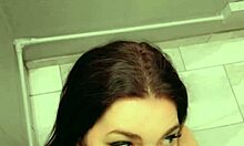 Pretty Teen Cumslut Sucks and Fucks Stranger Behind School Machine