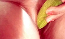 Hey village girl, how's that vegetable feel fucking your wet pussy in the Indian countryside?