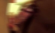 cum splashing on my schoolgirl friend's huge natural tits after wild doggystyle ride