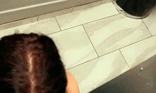 Pretty Teen Cumslut Sucks and Fucks Stranger Behind School Machine