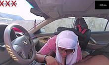 hey uber driver this horny schoolgirl's begging for your big cock doggystyle in the car outdoors