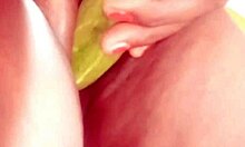 Hey village girl, how's that vegetable feel fucking your wet pussy in the Indian countryside?