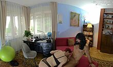 this mature hungarian police lady lisa pinelli GETS HER PUSSY BANGED HARD by the prisoner behind bars.