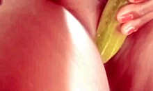 Hey village girl, how's that vegetable feel fucking your wet pussy in the Indian countryside?