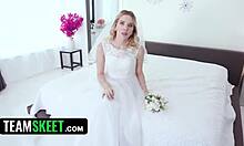 Virgin bride's lingerie shoot turns into photographer's creampie frenzy