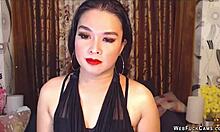 brunette asian babe chats cute on webcam solo homemade beautiful fun 😘💋