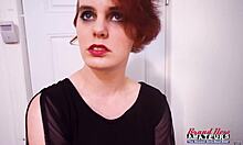 curvy redhead marla slurps deepthroat then swallows cum greedily