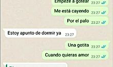 Mi novia prueba la leche y me dice que le encanta en web chat caliente