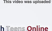 18-year-old british redhead in lingerie swallows old man's cum after sucking