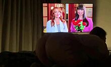 Movie night with best friend turns into creampie riding and pussy licking we always dreamed of