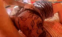 french amateur in satin lingerie gets doggystyle fucked rimmed and blown