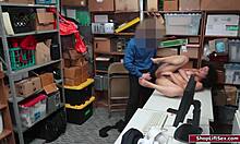 officer rams busty latina shoplifter deep ripping clothes domination office reality