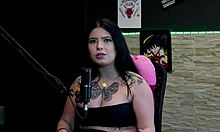 hot tattooed brunette flashes huge tits in never have i ever game then licks friend's clit after sex confession kalyca on sheer red