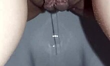 PREGNANT MILF Squirts in Toilet with Big Pussy Orgasm!