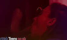 Nurse Greene Deepthroats Gloryhole Cock in Lingerie