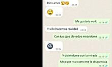 Mi novia prueba la leche y me dice que le encanta en web chat caliente
