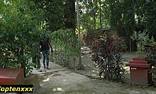 Desi Girl Spreads Legs for Friend's Cock in Forest Passionate Kissing Turns to Tight Pussy Doggystyle Pounding