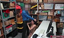 officer rams busty latina shoplifter deep ripping clothes domination office reality