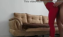 Stepbrother Dry Humps Cock Desperately on Yoga Pant Ass