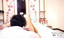 18yo college gf rides cowgirl moans intimate missionary perfect body cumshot boyfriend 😍