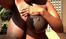 her huge natural tits bounce softly as this curvy brunette pregnant neighbor poses seductively in homemade clips