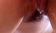 jade kush pushes creamy interracial load from her tight asian pussy