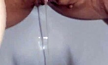 PREGNANT MILF Squirts in Toilet with Big Pussy Orgasm!