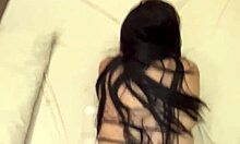 hot stepmom with big ass caught shaking it by horny stepson who slams cock straight into her pussy till he cums