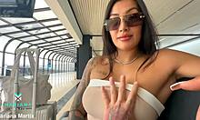 Mariana Martix Rims Big Cock Trailer With Outdoor Squirt On First Trip Ride