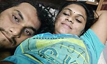 desi babe moans loud during sloppy blowjob and deep ass licking from bf
