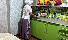 Old Indian mommy's big ass takes hardcore anal pounding from mother-in-law lover