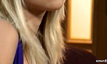 sweet blonde's perfect bouncing boobs tempt big dick stranger for first anal at casting