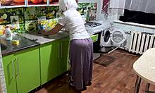 Old Indian mommy's big ass takes hardcore anal pounding from mother-in-law lover