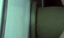 Russian Brunette Stuffs HAIRY ANUS with Big Dildo in Heels Stockings Gaping Poses