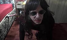 Crossdressing mark wright sucks cock clean after hard assfucking!