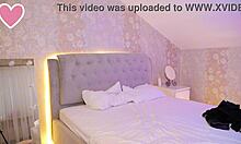 Blonde Amateur Masturbates Big Tits Solo in Mirror and Bed