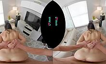 brooklyn gray catches boyfriend watching porn so she fucks him pov doggystyle creampie