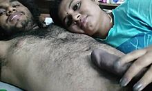 desi babe moans loud during sloppy blowjob and deep ass licking from bf