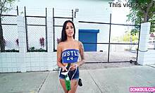 camila cortez rides deepthroat in crowded bus as horny colombian student